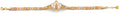14K Yellow White Rose Gold Guadalupe Crown ID CZ Bracelet