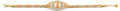 14K Yellow White Rose Gold Guadalupe ID CZ Bracelet