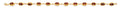 14K Yellow Gold Red Evil Eye Bracelet