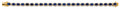 14K Yellow Gold CZ Blue Stone Bracelet