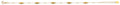 14K Yellow Gold Diamond Cut Long Bead Bracelet