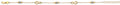 14K Two Tone Gold Infinity Bead Bracelet