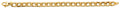 14K Yellow Gold Hollow Dia-Bar Curb Bracelet