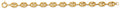 14K Yellow Gold Puffed Mariner Bracelet