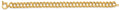 14K Yellow Gold Hollow Charm Bracelet