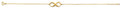 14K Yellow Gold Infinity Chain Bracelet