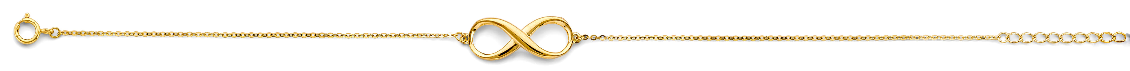 14K Yellow Gold Infinity Chain Bracelet