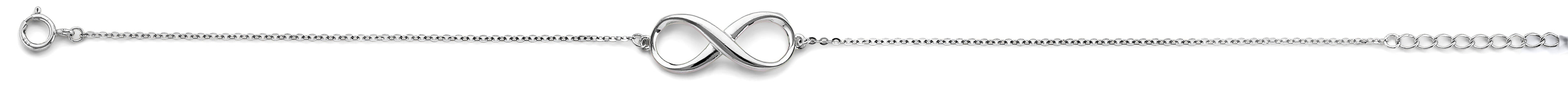 14K White Gold Infinity Chain Bracelet