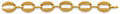 14K Yellow Gold Hollow Mesh Oval Design Bracelet