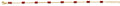 14K Yellow Gold Coral Bead Bracelet