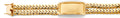 14K Yellow Gold Two Rows Cuban Framed ID Bracelet