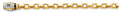 14K Yellow Gold Fancy Hollow Link Monaco Br W/ CZ Lock