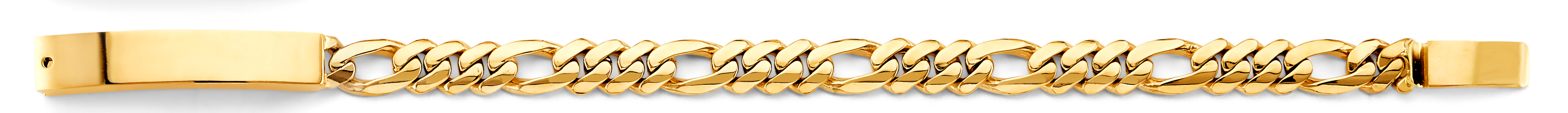 14K Yellow Gold Miami Cuban Link Mil-Id Bracelet