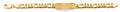 14K Yellow Gold Figaro Frame Junior ID Bracelet