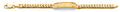 14K Yellow Gold Cuban Frame Junior ID Bracelet