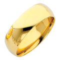 14K Yellow Gold 7 mm Comfort Fit Wedding Band