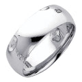 14K White Gold 7 mm Comfort Fit Wedding Band