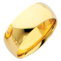 14K Yellow Gold 8 mm Comfort Fit Wedding Band