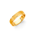 14K Yellow Gold 5 mm Sand Blasted Wedding Band