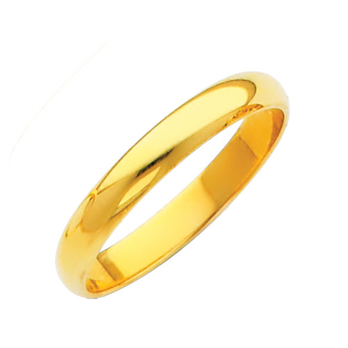 14K Yellow Gold 2 mm Plain Wedding Band