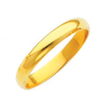 14K Yellow Gold 3 mm Plain Wedding Band