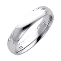 14K White Gold 4 mm Traditional Comfort Fit Wedding Band