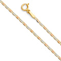14K Yellow White Rose Gold 030(1.5 mm) Star Diamond Cut Valentino