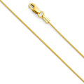 14K Yellow Gold 020(0.7 mm) Round Pol Snake Chain