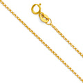 14K Yellow Gold 1.2 mm Round Rolo Chain