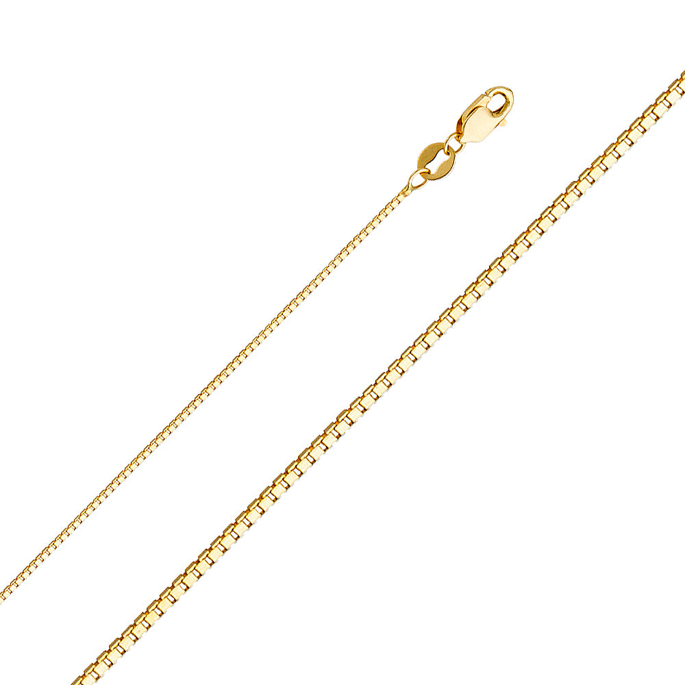14K Yellow Gold 0.8 mm Box Chain