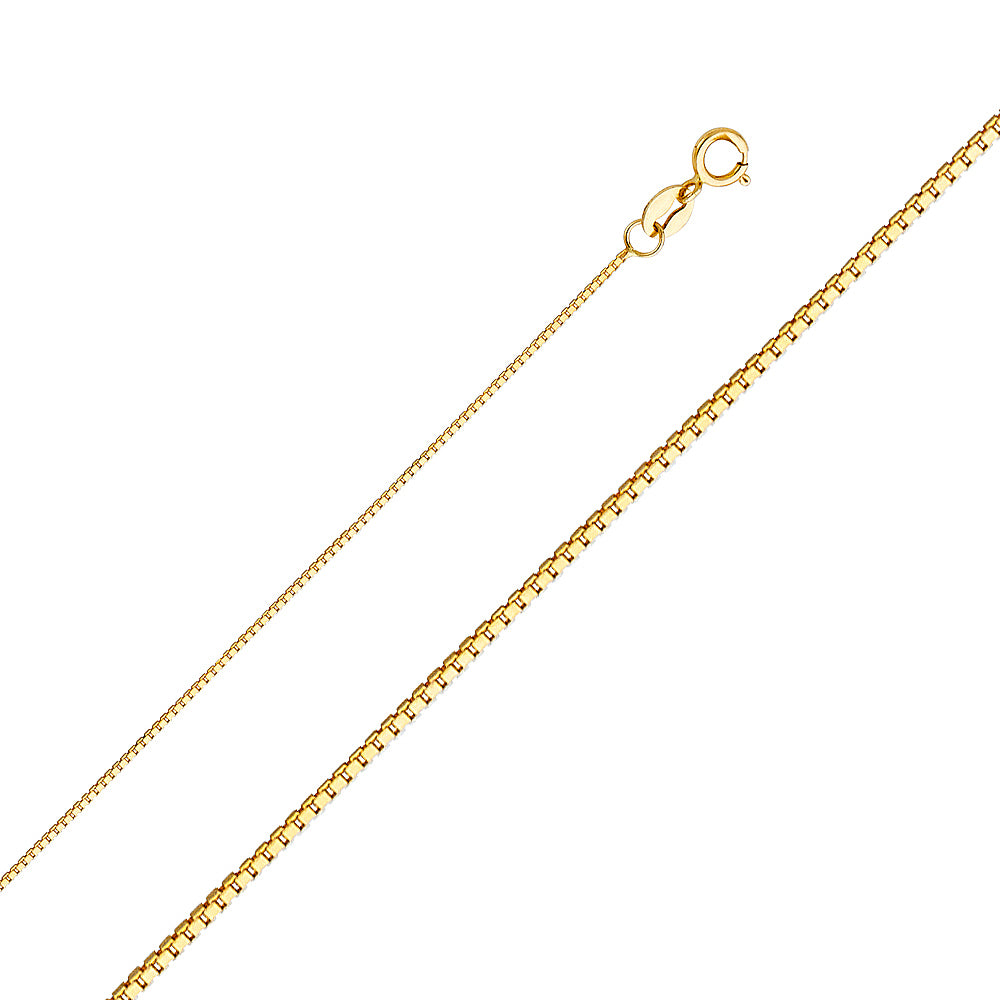 14K Yellow Gold 0.6 mm Box Chain