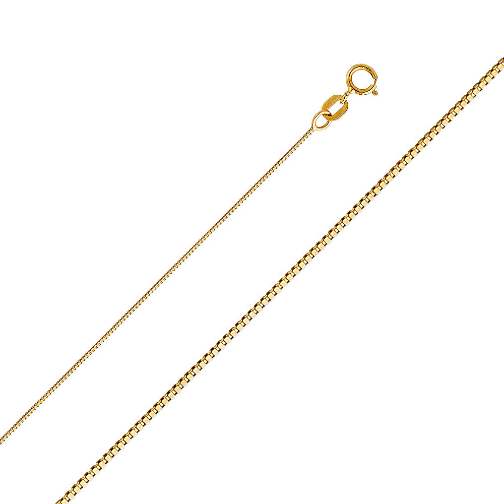 14K Yellow Gold 0.5 mm Box Chain