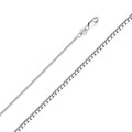14K White Gold 1.0 mm Box Chain