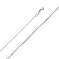 14K White Gold 0.8 mm Box Chain