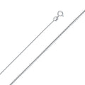 14K White Gold 0.5 mm Box Chain