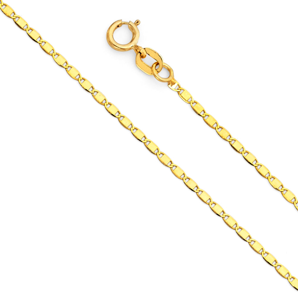 14K Yellow Gold 025(1.3 mm) Valentino Chain