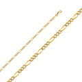 14K Two Tone Gold Figaro 3+1 80 Wp
