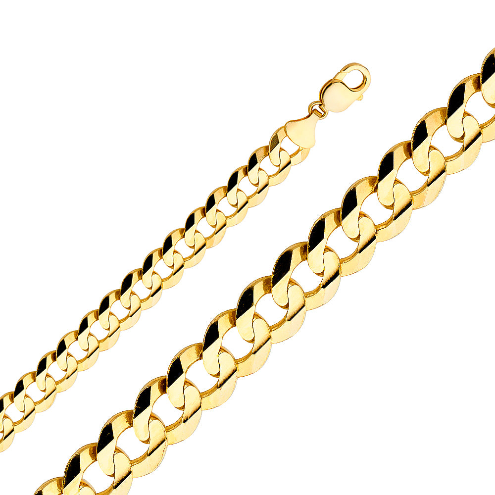 14K Yellow Gold Cuban 350 Concave