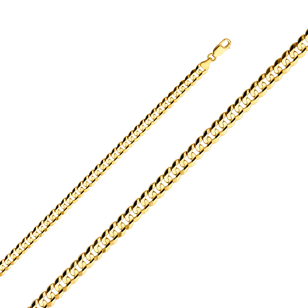 14K Yellow Gold Cuban 180 Concave