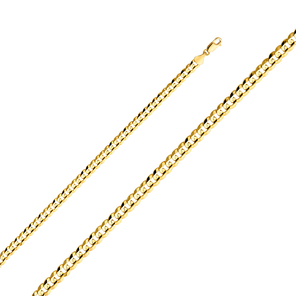 14K Yellow Gold Cuban 150 Concave