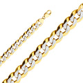 14K Two Tone Gold Cuban 350 Wp