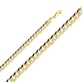 14K Two Tone Gold Cuban 250 Wp