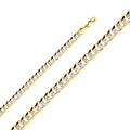 14K Two Tone Gold Cuban 210 Wp