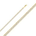 14K Two Tone Gold Cuban 100 Wp