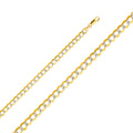 14K Two Tone Gold Cuban 180 Wp Lite