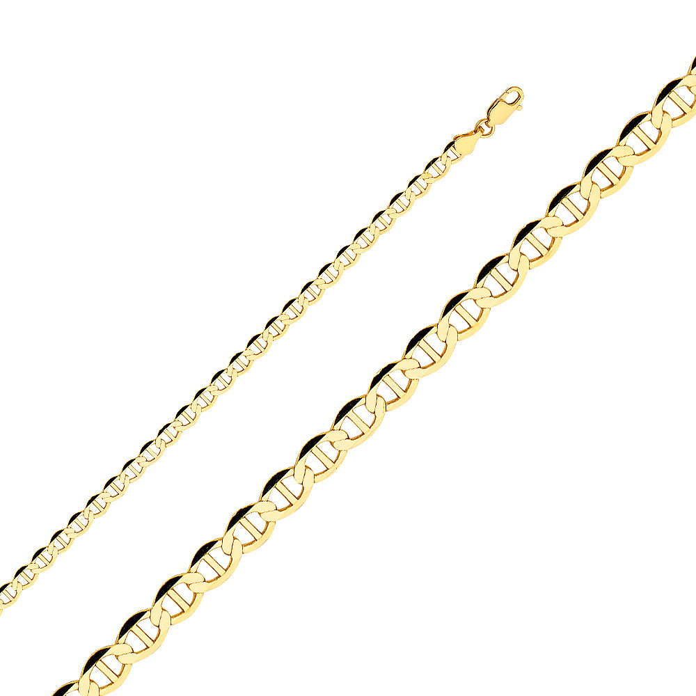 14K Yellow Gold Flat Mariner 100 Lite