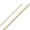 14K Two Tone Gold Flat Mariner 100 Lite Wp