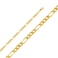 14K Yellow Gold Figaro 3+1 120 Yp