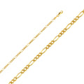 14K Yellow Gold Figaro 3+1 80 Yp