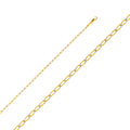 14K Two Tone Gold Open Figaro 1/1 Wp 60